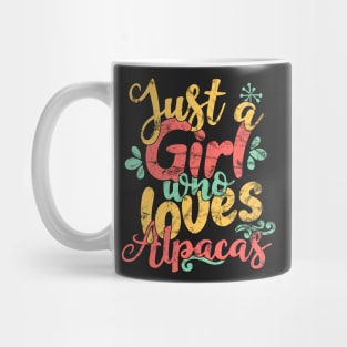 Just A Girl Who Loves Alpacas Gift product Mug